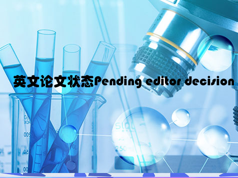 英文论文状态Pending editor decision